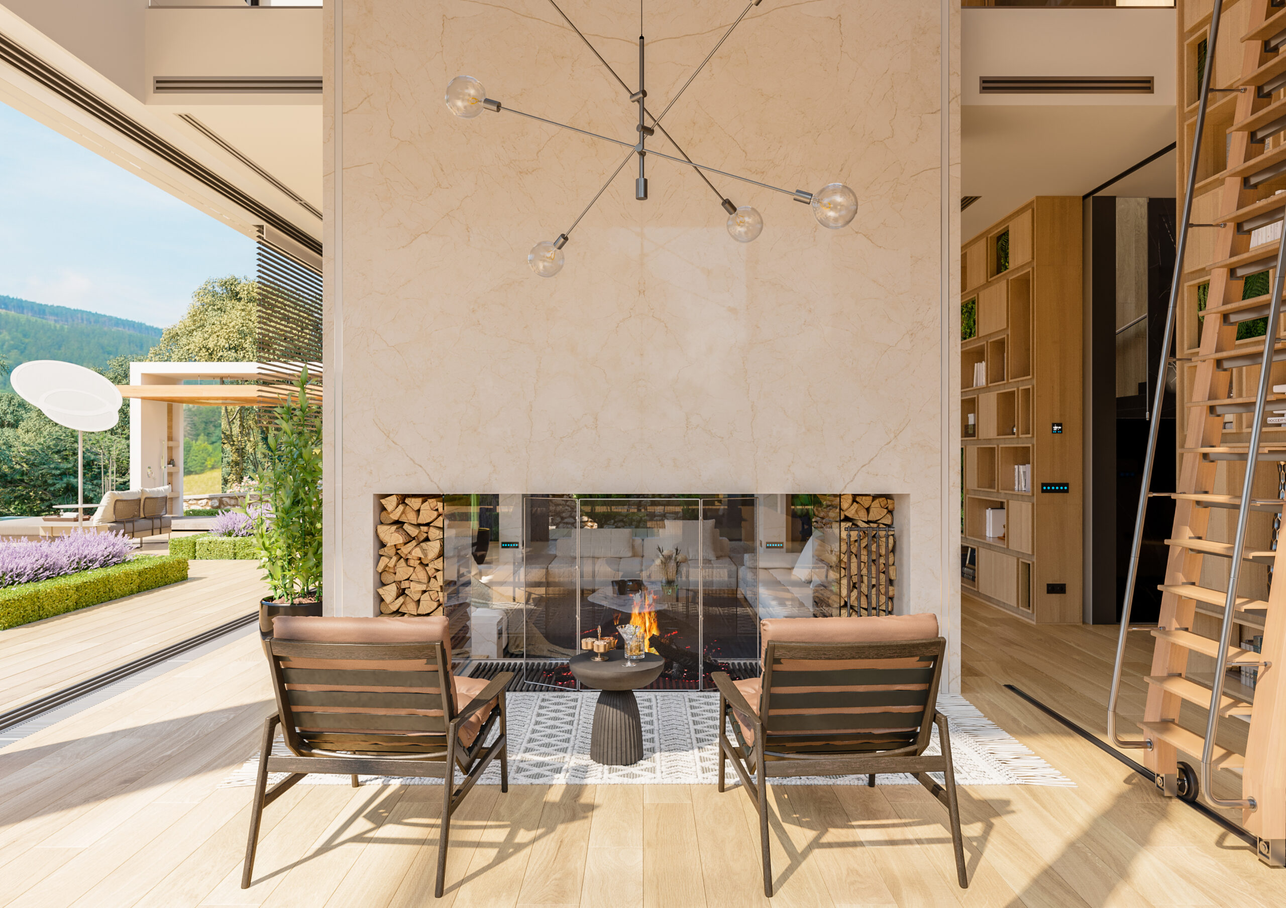 Mediterranean Villa interior and exterior design